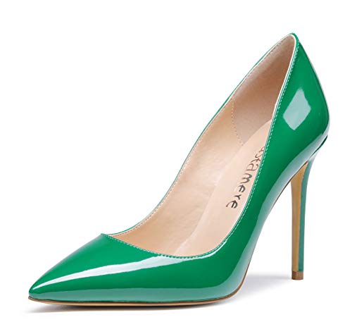 Image of Castamere Womens High Heels Pointed-Toe Slip-on Stilettos Pumps 4Inch Heel Shoes