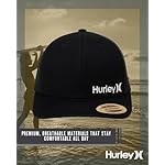 Hurley Men's Trucker Hat - Corp Snap Back Comfortable Curved Bill with Adjustable Snap Closure - Trucker Hats for Men - Image 4
