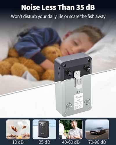 Image of Pawfly Aquarium Lithium Battery Powered Air Pump USB Rechargeable Oxygen Pump Portable Live Bait Aerator Pump for Outdoor Fishing and Fish Transportation