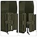 PETAC GEAR Low Profile MOLLE Vest Set for Men -Quick Release Tactical Elastic Cummerbund with Mini Drop Pouch （RG）
