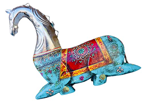 Estatua de madera caballo 10 pulgadas para decoración