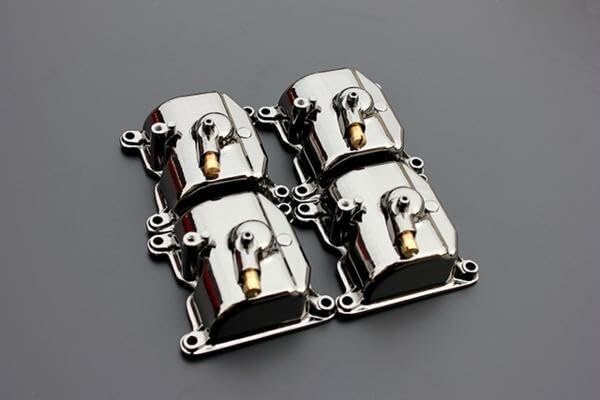 CVKキャブ用 フロートチャンバー 黒メッキ アルミ 4個 ZR-7S