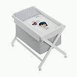danielstore- Minicuna Plegable + Vestidura (Colcha-Cojín y