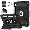 Funda para iPad de 11 pulgadas (A16) de 11ª/10ª generación de 10.9 pulgadas, compatible con niños, con correa para el hombro, funda resistente a prueba de golpes para i Pad de 11ª/10ª