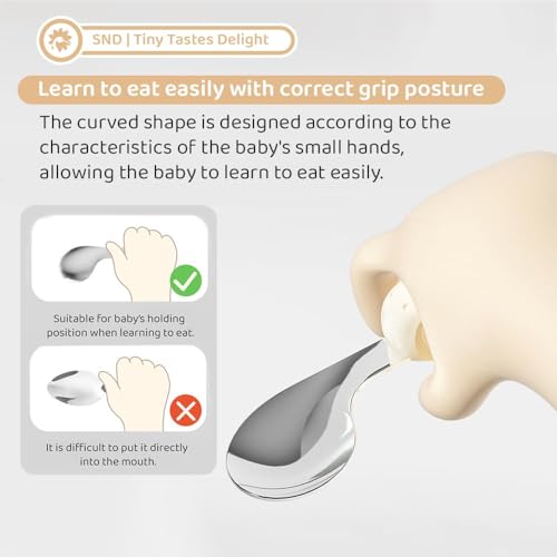 Image of StarAndDaisy Stainless Steel Divided Baby Plates for Babies (White)