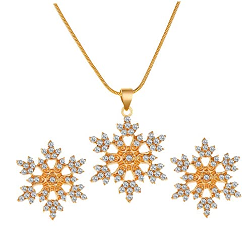 PACKOVE Collar De Nieve Multiusos Conjunto De Joyería Excelente Brillo Para Fiestas