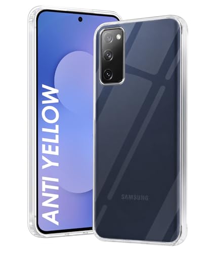Image of DIZORO Compatible with Samsung Galaxy s20 fe 5G Back Cover Case Clear,[ Anti Yellow ][Military Grade Protection] Hard PC Back Cover Transparent