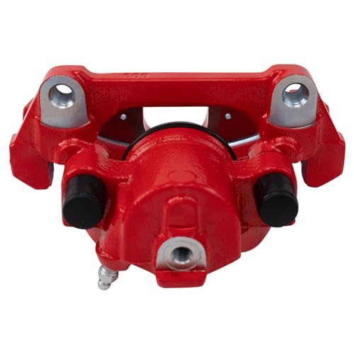 Image of TRQ Front Right Brake Caliper Performance Red Passenger Side | For 2002-2008 Mini Cooper