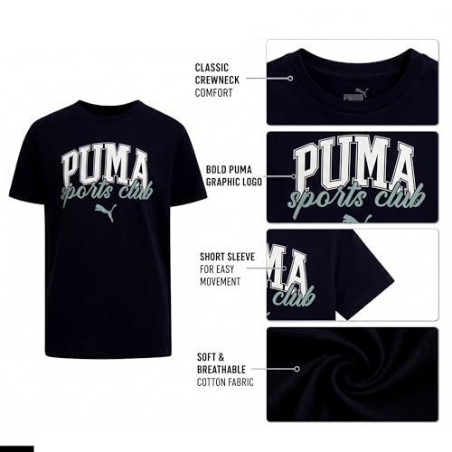 Image of PUMA Boys T-Shirts Athletic Crewneck Short Sleeve Tees (Sizes S-XL)