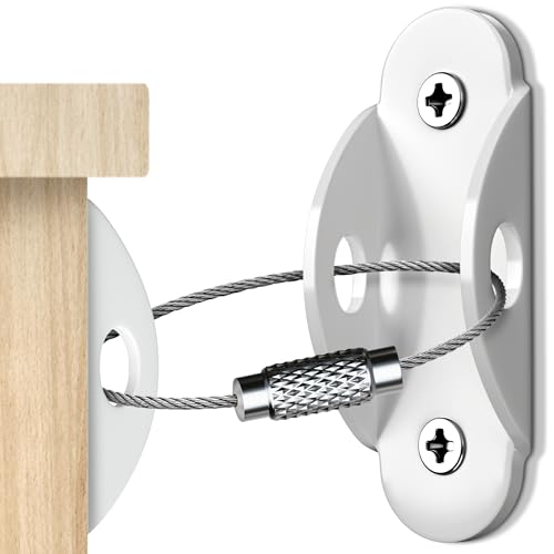 2 Pack Adjustable TV Safety Straps, No-Drill Adhesive TV Anti-Tip Straps Furniture Anchors For Baby Proofing, Flat Screens Fix To Wall,Cabinet,Stand Or Desk, Earthquake Strap TVs Safety Strap