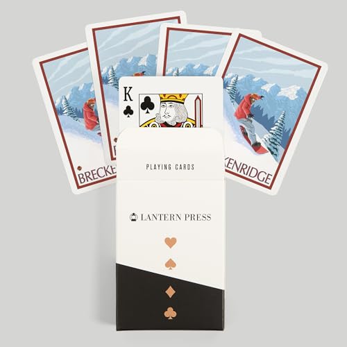 Lantern Press Breckenridge, Colorado, Naipes Poker 52 miniatura 6