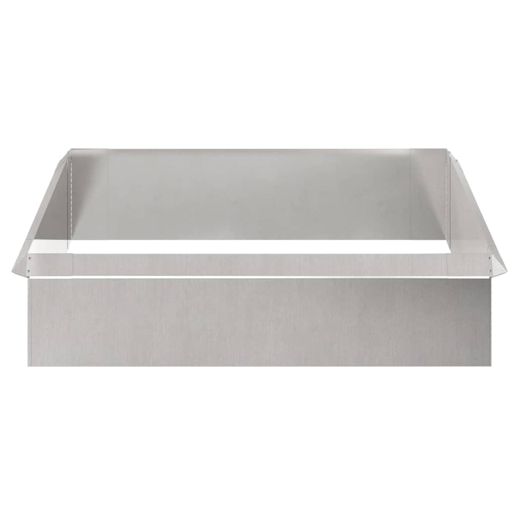 Schneckenzauns 8 STK. 100 x 3,5 x 25 cm Edelstahl Silber,Beeteinfassungen,874879