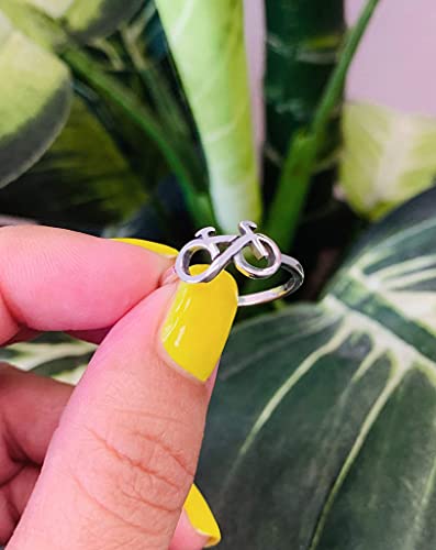 CloseoutWarehouse 925 Sterling Silver Bicycle Ring4