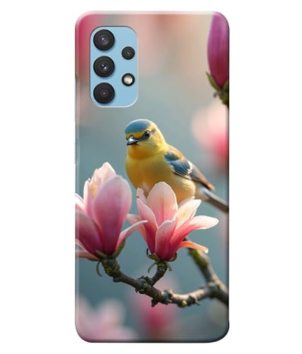 Image of Sparrow Birds Nature Printed Hard Back Case Cover Compatible for Samsung Galaxy A32 (Multicolor) - D1669