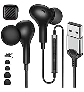 Amazon.co.jp: USB イヤホン 有線 PC パソコン用 イヤホン マイク付き