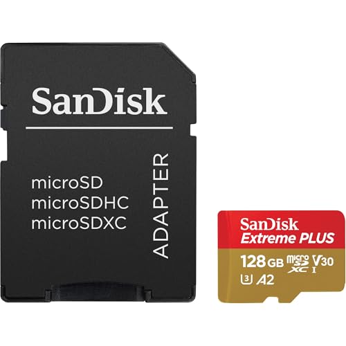 Sandisk SDSQXBD-128G-AN6MA エクストリームプラス Microsdxc 128gb 10/uhs-i Uhs-i 4k Class 10 200/90mbs V30。
