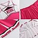 yolsun Cheerleader Costume for Girls Cheerleading Kids Dress up Halloween Cute Uniform High School Cheer leader Outfit（Rosy, 8-9 Years