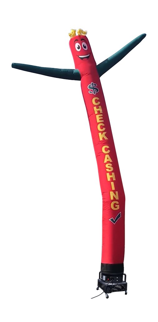 Check Cashing 20ft Tall Inflatable Tube Man Air Powered Dancing Puppet for Outdoors, Replacement Dancer Only