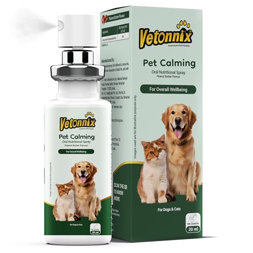 Image of Hemp Seed Oil for Dogs & Cats | Dog & Cat Calming Spray | Reduces Anxiety, Prevents Skin Allergies, Stress Relief | CBD Oil for Dogs | 3X Absorption Than Oil, Strips | Oral Spray - 20 ml