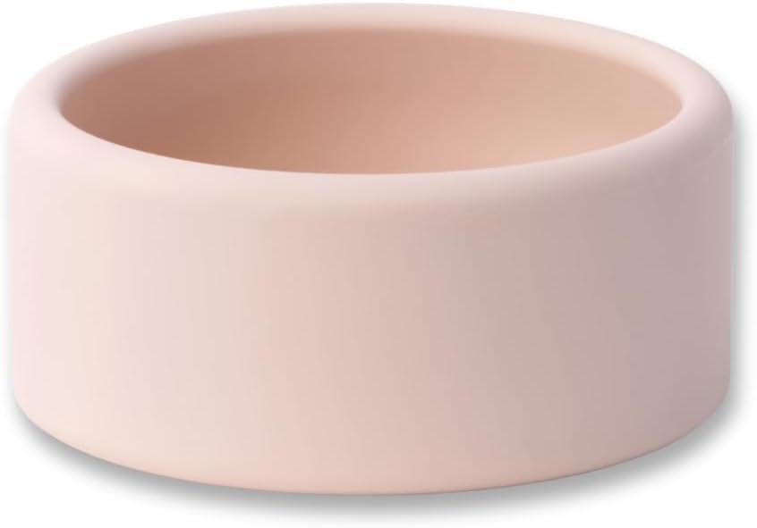 APLAINR Solid Bowl, Silicone Bowl for Baby, Toddler & Kids, 9 fl oz, Non Slip, Heavy Base, Deep, Microwave & Dishwasher Safe, No BPA, Cereal, Soup, Snack Dishes & Dinnerware, Oat Cream