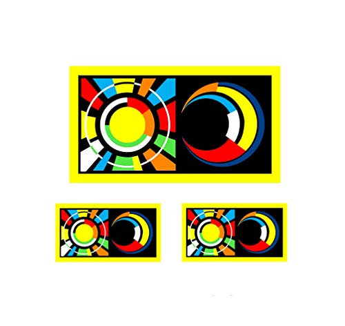 Valentino Rossi Autocollant Soleil et lune vinyle 2012