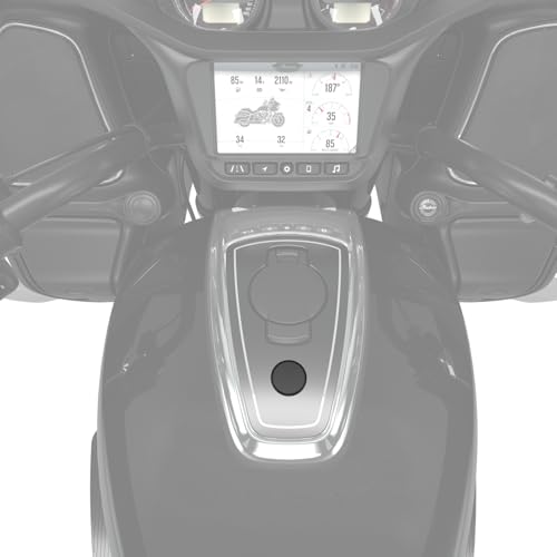 Indian Motorcycle Branded Console Cap, Black, Magnetic, Easy to Install, Hides Console Fastener - 2890248