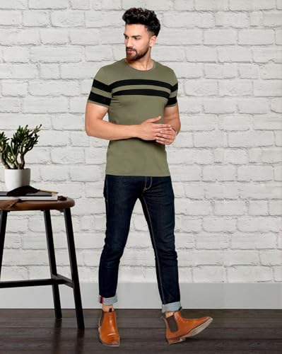 Image of AUSK Oversized T-Shirts || Printed Loose Fit Half Sleeve Tshirt for Mens