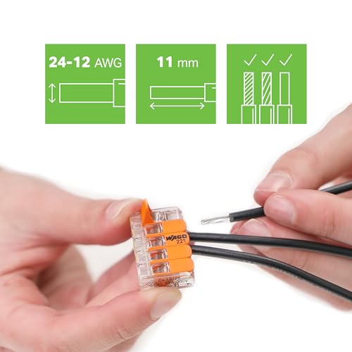 Image of WAGO 221-415 Lever-Nuts - 5-Conductor Compact Splicing Connectors (Box of 25)