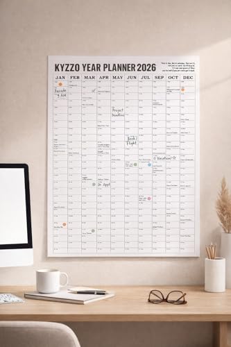 Image of Wall Hanging Calendar with Planner, Organizer & Reminder 18x25 Inch Wall Calendar 2026, Perfect for Keeping Track of Important Dates and Schedules, to Do List Suitable for Home, Office, Gifting