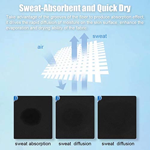 [Pacote com 6] Pulseira unissex com proteção solar UV para o rosto, tecido reutilizável, meia máscar