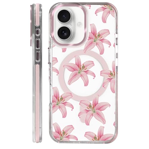 Coque pour iPhone 16 Magsafe rigide anti-chute transparente esthétique