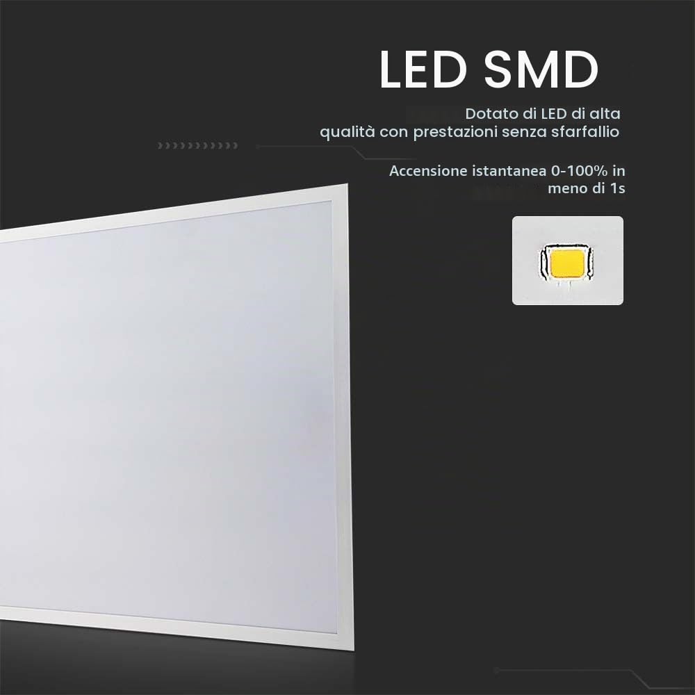 V-TAC 8x Pannelli LED da Incasso 36W - Chip Samsung - Lampada Quadrata 60x60 cm - 4320 Lumen - IP20 - per Soffitto, Ufficio, Casa, Negozio - Plafoniera - Luce 4000K Bianca Naturale