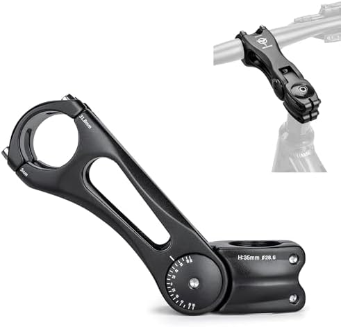GEWAGE Fahrrad Vorbau Verstellbar,Fahrrad Vorbau Riser für 31,8 (1-1/4 Zoll) Lenker,Legierung Aluminium Fahrrad Vorbau Höhenadapter für die Meisten MTB, Rennräder, BMX,E-Bike