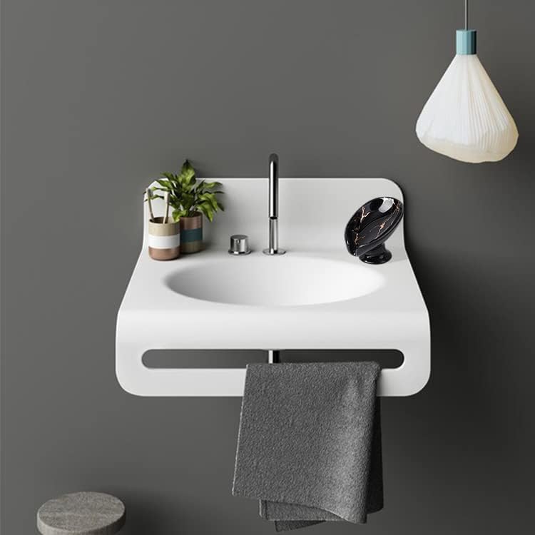 Miniatura 5 de NIXBYO Jabonera de cerámica para baño soporte de jabón de hojas ducha almacena jabón de manos barras de pómez negra esponjas exfoliantes mármol