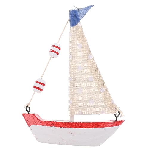 PRETYZOOM Mediterranean Sailing Boat Model Nautical Decor for Home Office Elegant Tabletop Ornament Chic Retro Design for Parties Special Occasions