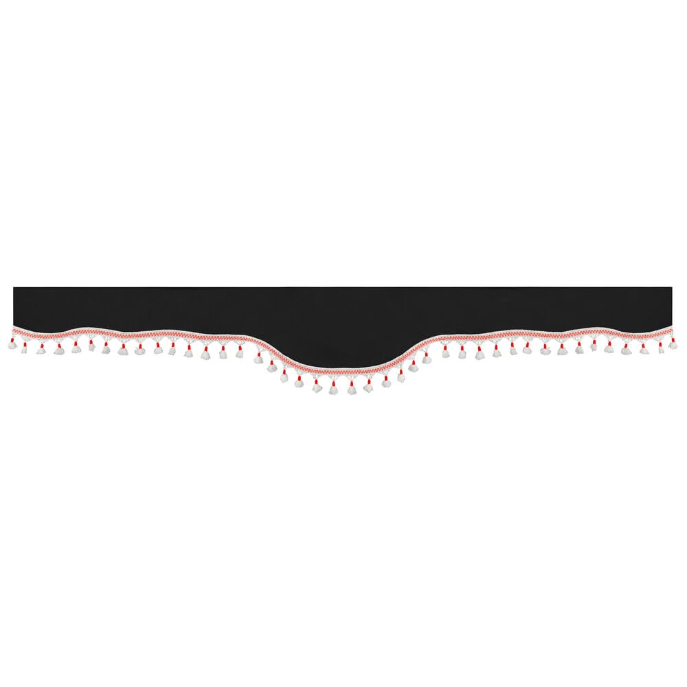Lampa 96040 Luxury Pro-Cabin, set tende in poliestere per camion - Nero/Rosso