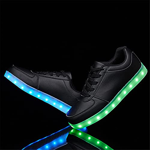 Image of SANYES LED Light Up Shoes for Women Men, Low-Top USB Rechargeable Glowing Sneakers, Luminous Dancing Shoes for Party Sports