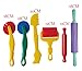 Fashionclubs 6pcs/Set Plastic Clay and Dough Playing Tools Set for Children Ages 3 and Up