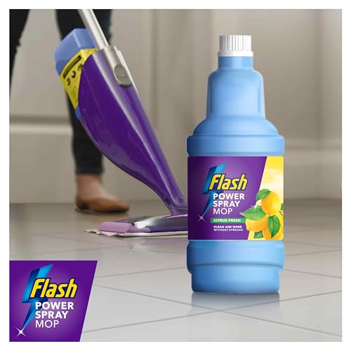 Flash Power Spray Mop Floor Cleaner Liquid Citrus 4x1.25L - Image 2