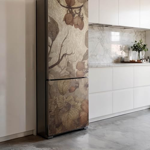 Décoration couvrant entièrement le réfrigérateur motif fleurs 180cm
