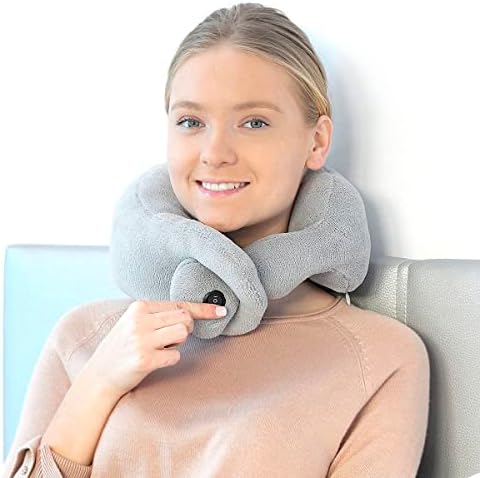 InnovaGoods® Cojín masajeador cervical, Masaje por vibración en z...