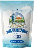 Pure Flourish Celtic Sea Salt - 600g | 100% Unrefined Celtic Salt | Rich in Essential Minerals | Hand Harvested Light Grey Celtic Salt Crystals from France