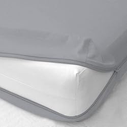 Shreem Linen Zipper Fitted Sheet -16 Inch Extra Deep Pocket, Soft Brushed Microfiber Bottom Sheet, Wrinkle, Shrink & Fade Resistant, Hotel Quality, Light Grey, Twin XL