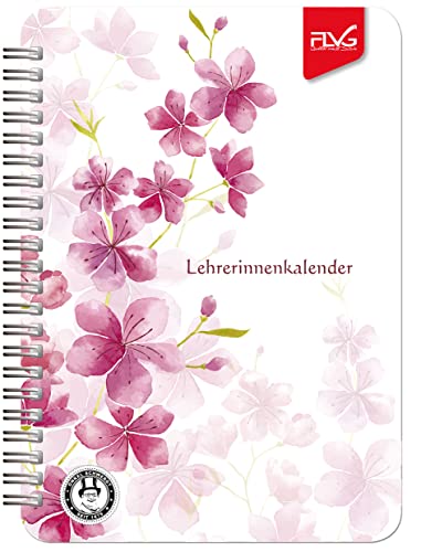 FLVG A5 Lehrerkalender 2026/2027 A5 FLVG Lehrer Kalender Kirschblüte rot Onkel Schwerdt