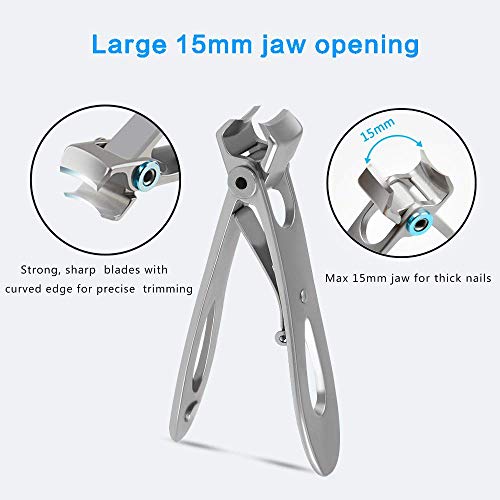 Sopito Nagelknipper, roestvrij staal, vingernagel teennagelknipper met nagelvijl. - Afbeelding 4
