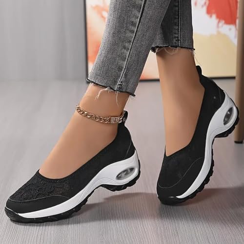 Women's Breathable Running Shoes Slip on Fashion Sneakers for Women Mesh Walking Casual Shoes Orthopedic Outdoor Jogging Workout Athletic Gym Training Lightweight Comfort Sneakers3