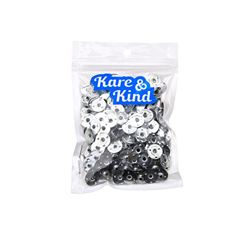 400 Pcs Candle Wick Tabs - Metal Candle Wick Sustainer Tabs - Kare & Kind® Retail Packaging (14 Mm, Silver) #TOP6