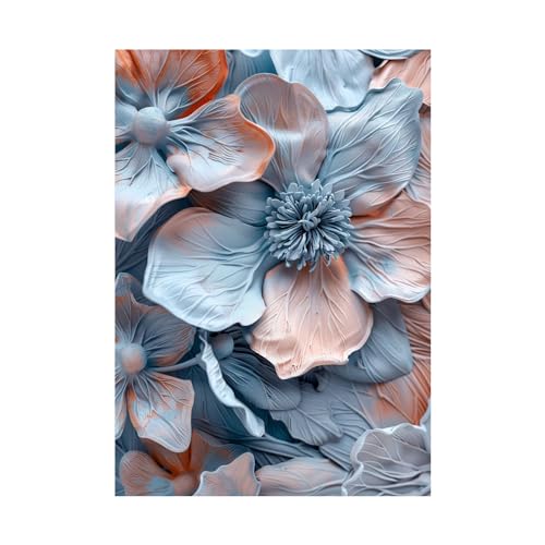 Peintures abstraites fleur toile murale grand format sans cadre