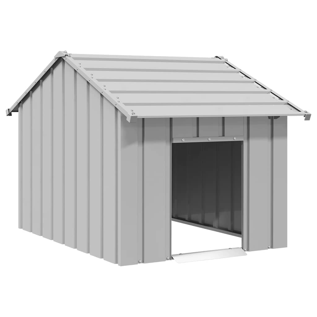 Brokky 4100916 Casetta per Cani con Tetto 83x130x85 cm Acciaio Zincato Recinto per Cani da Giardino,Gabbia per Conigli,Recinto per Animali Domestici,Gatti,Cuccioli,in Fili Metallici