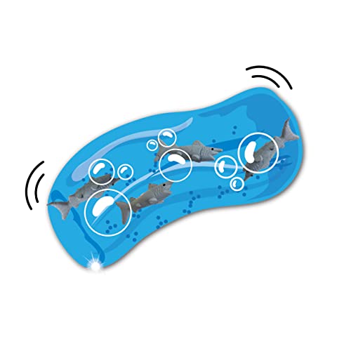 Wiggly Jiggly - Sharks from Deluxebase. Water Snake Fidget Toys for Stress & Anxiety Relief, Sensory Toy for Kids & Adults, Ideal for Autism and Party Favours.